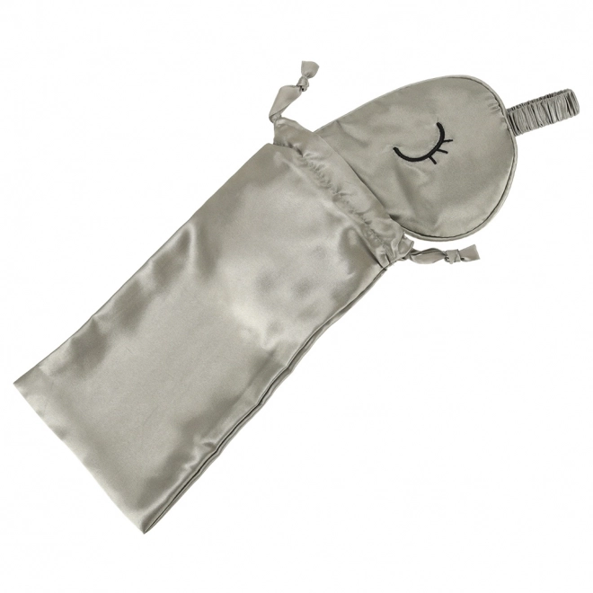 Sovemaske med gråt etui