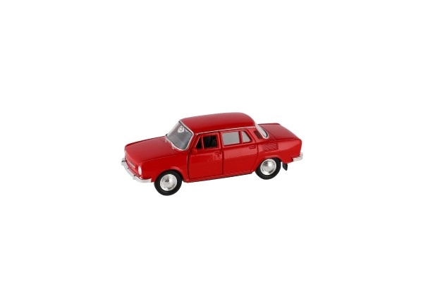 Auto Welly Škoda 100 metal/plast 11cm 1:34 med fri drift mulighed 4 farver 15x7x7cm