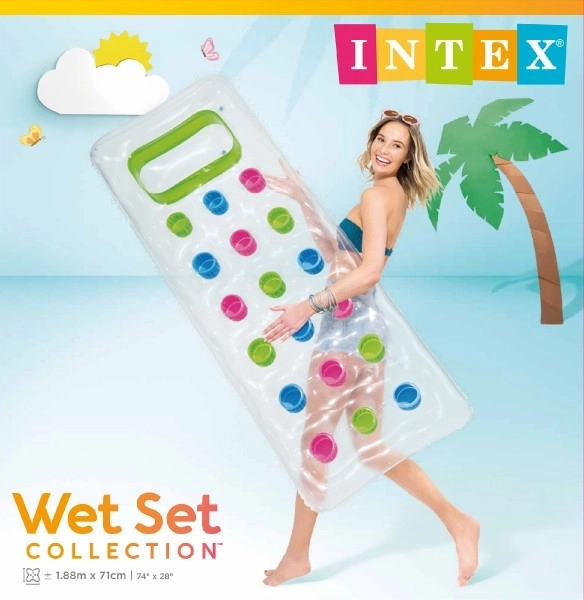 Oppustelig bade madras 188x89 cm Intex