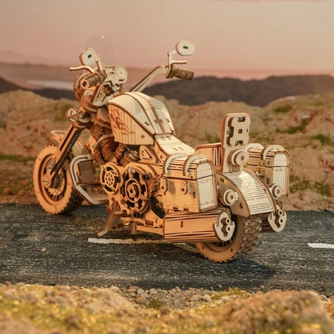 Motorcykel Cruiser LK504 - 3D træbyggesæt