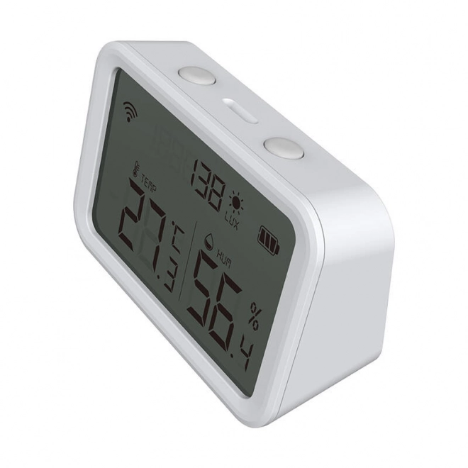 Temperatur- og fugtighedssensor med display og Wi-Fi-tilslutning