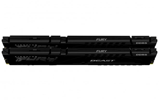 Kingston Fury Beast DDR5 Hukommelse 64GB (2x32GB) 6000MHz CL30 XMP Sort