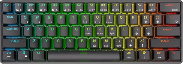 Mekanisk tastatur Royal Kludge RK61 RGB brune kontakter