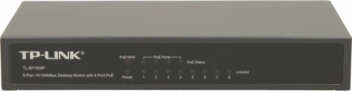 PoE Switch 8 porte 10/100M Desktop