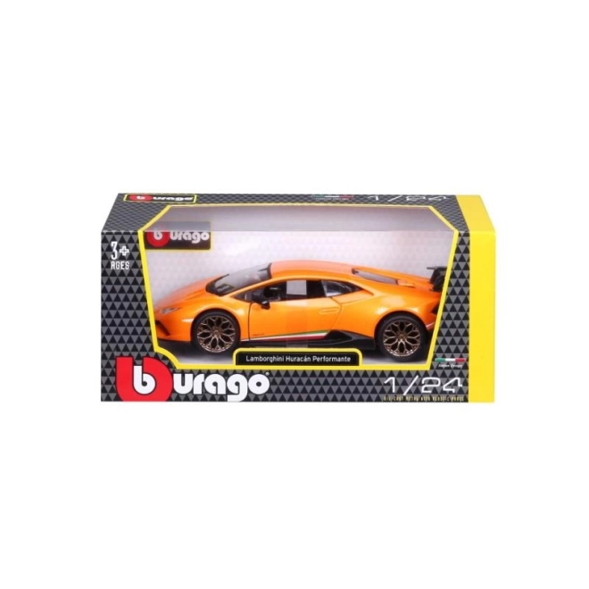 Lamborghini Huracan Performante orange model 1:24