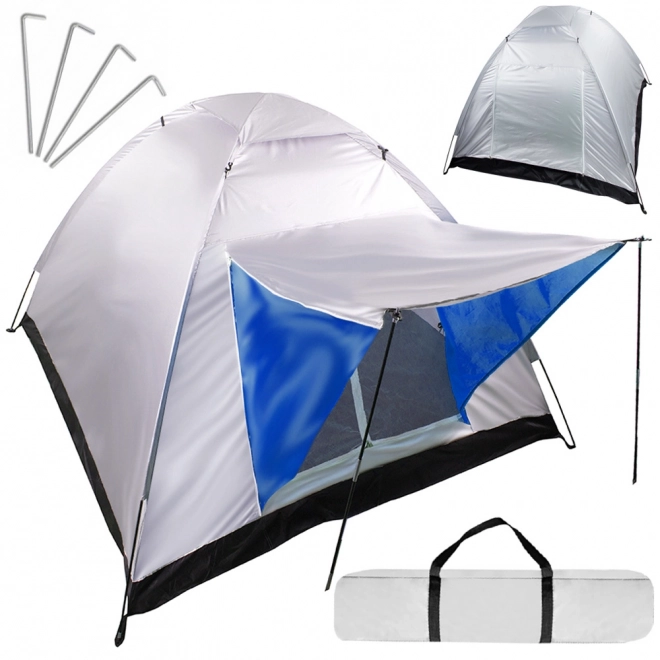 Camping telt med baldakin til 4 personer