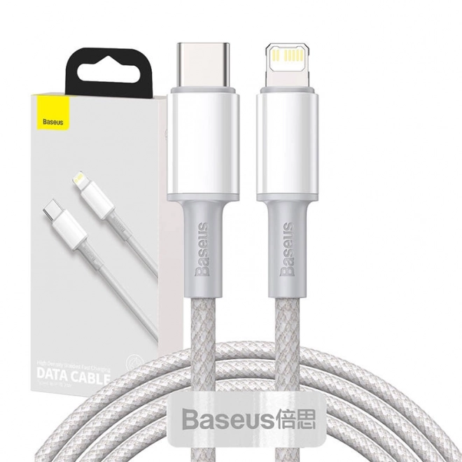 USB-C til Lightning kabel Baseus med høj densitet fletning, 20W, PD, 2m