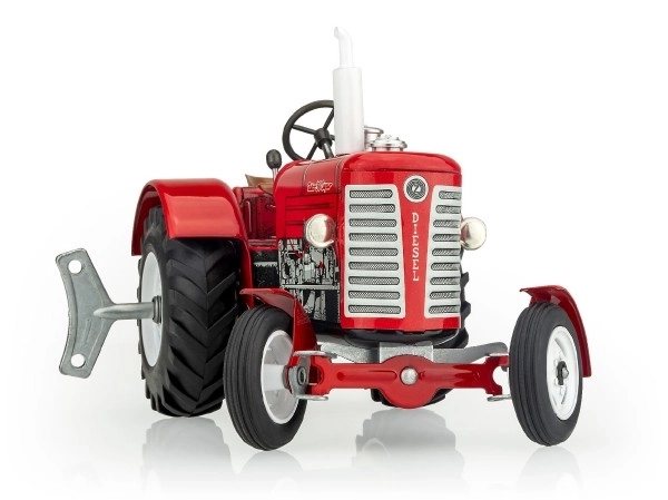 Traktor Zetor 50 Super rød med nøgle metal 15cm 1:25 i æske Kovap