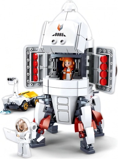 Rumraket med åbnebare elementer