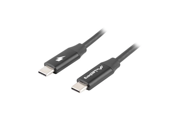 USB-C 2.0 kabel, 1,8m, sort