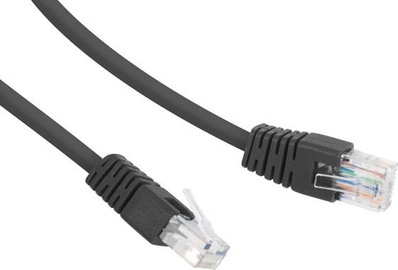 Patch-kabel kategori 6 UTP 0,5 m sort