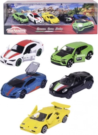 Gavesæt DREAM CARS ITALY – 5 metalbiler