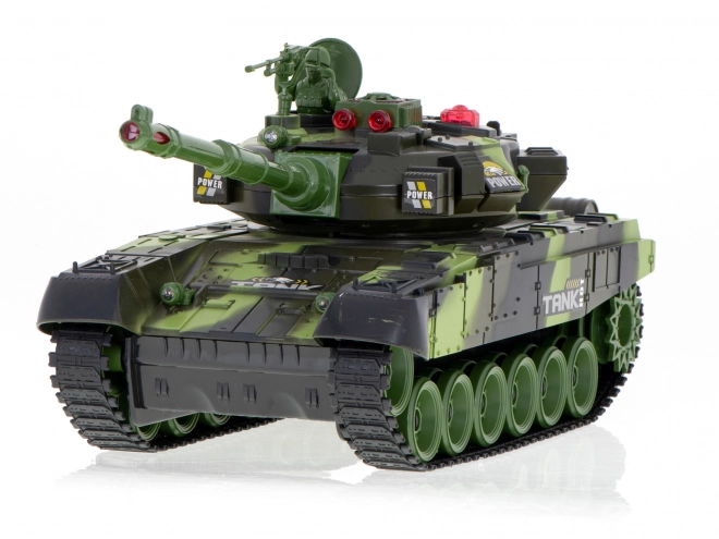 RC tank med fjernbetjening 2,4 GHz skovkamuflage