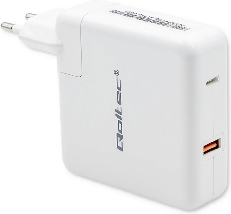 Hvid USB C GaN FAST 108W Oplader