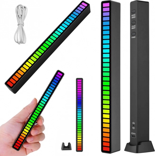 Flerfarvet RGB LED-lysliste med USB