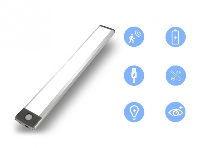 USB-lampe med bevægelsessensor og dæmpning 23 cm