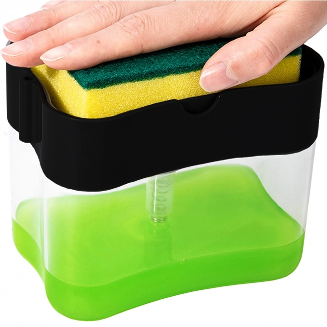Dispenser til sæbe og svampe