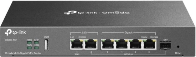 Router TP-Link Omada ER707-M2 med Multi-Gigabit VPN