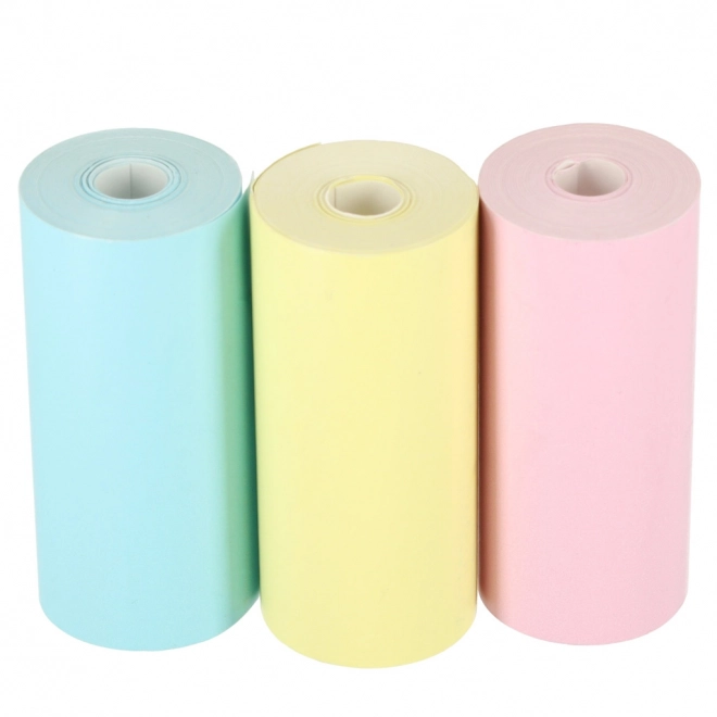 Rulle termopapir til mini printer 5,7 cmx3 m 3 stk farvet