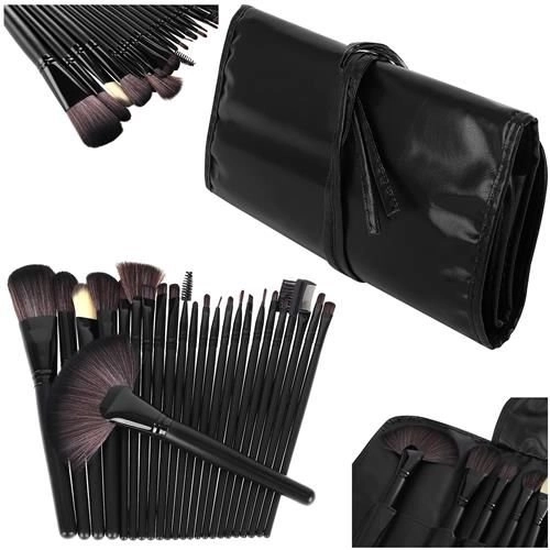 sæt makeuppensler 24 stk i etui