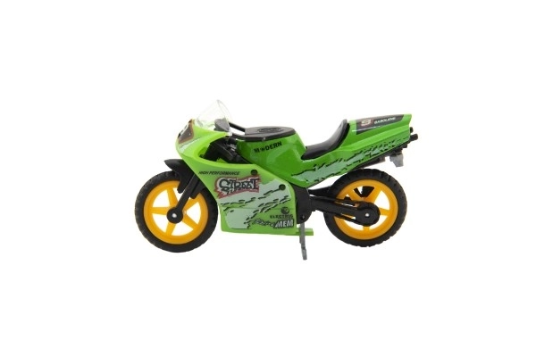 Racer motorcykel metal/plast 8cm fri kørsel mix varianter på kort