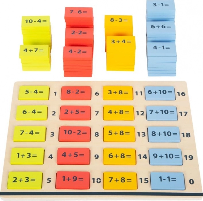 Small foot træfarvet matematiktavle – plus og minus