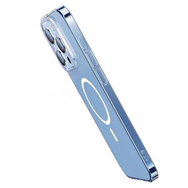 Baseus Krystalklart gennemsigtigt magnetisk etui og hærdet glas til iPhone 14 Pro Max