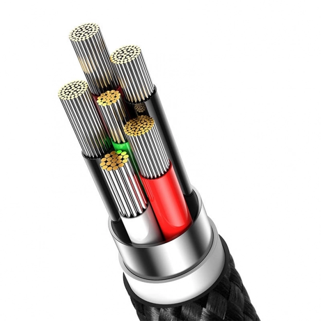 Kabel USB-C Baseus Glimmer 100 W, 2m sort