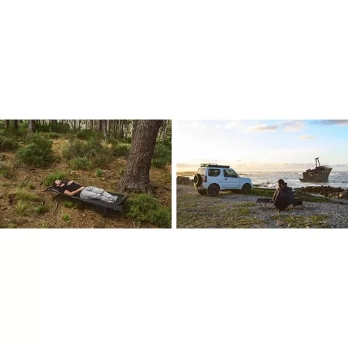 Sammenklappelig rejseseng / camping seng sort Trizand