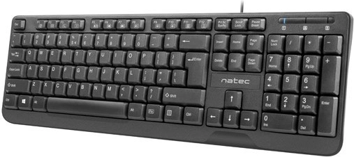 Natec Trout Slim USB-tastatur sort