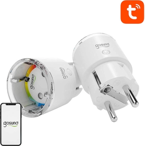 Smart Wi‑Fi-stik GOSUND EP2, sæt med 2 stk., 10 A, TUYA