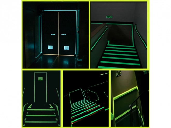 Fluorescerende tape lysende i mørket 3 m