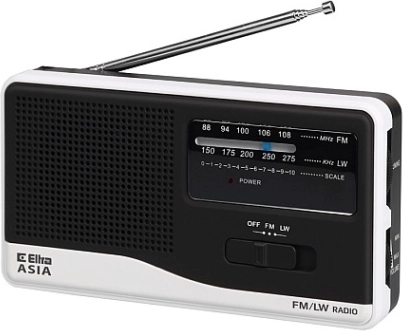 Bærbar radio ASIA hvid