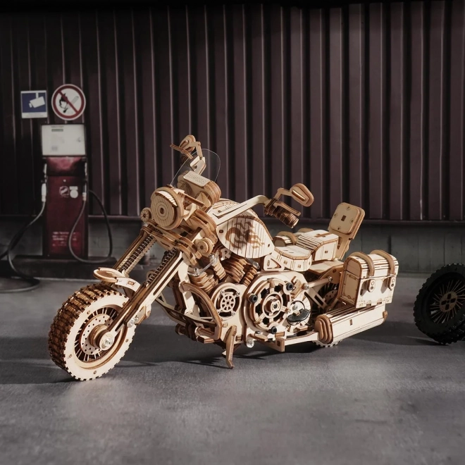 Motorcykel Cruiser LK504 - 3D træbyggesæt