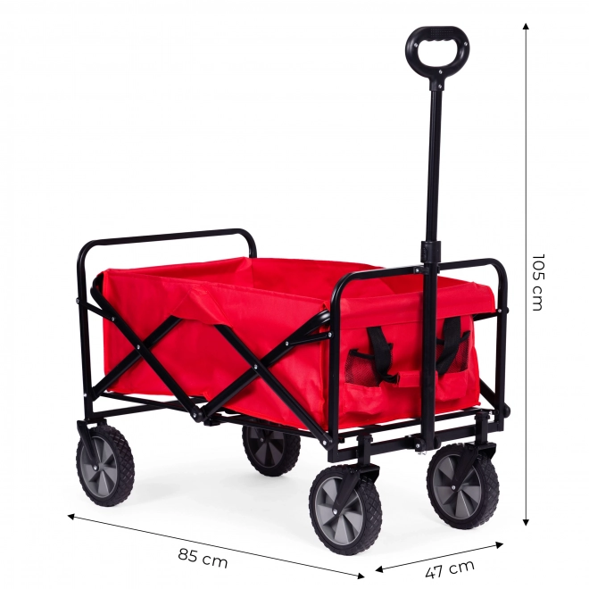 Sammenklappelig transportvogn MultiGarden rød 47x105 cm