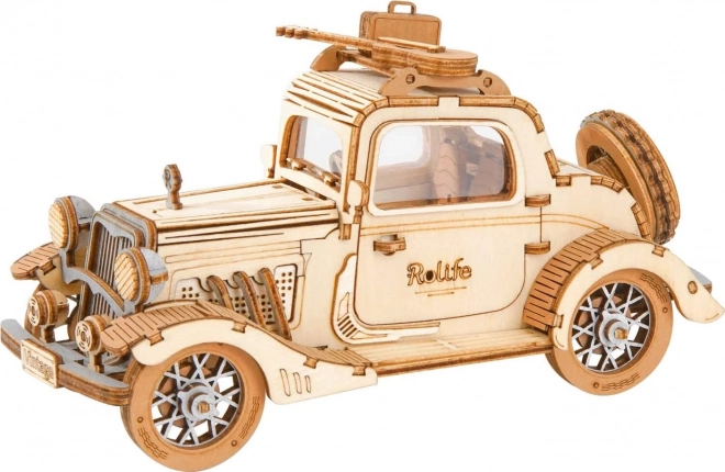 Vintage Automobil - moderne 3D træpuslespil