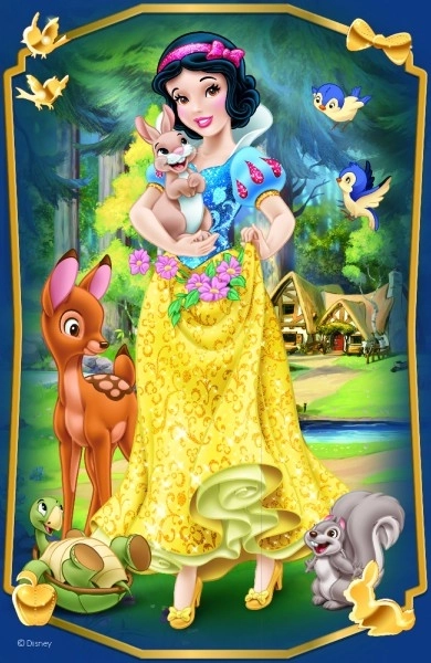 Mini puslespil Smukke prinsesser/Disney prinsesse 54 brikker