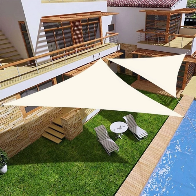 Vandtæt solsejl 4x4x4m ModernHome - beige