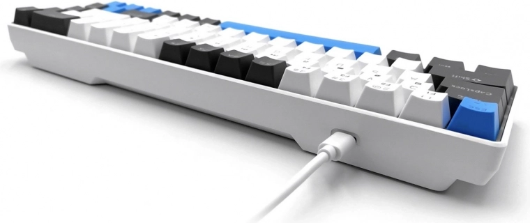 Kompakt 60 % layout og USB‑C‑tilslutning