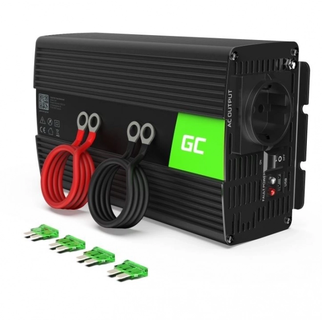 Bærbar spændingsomformer Green Cell 12V til 230V 1000W/2000W