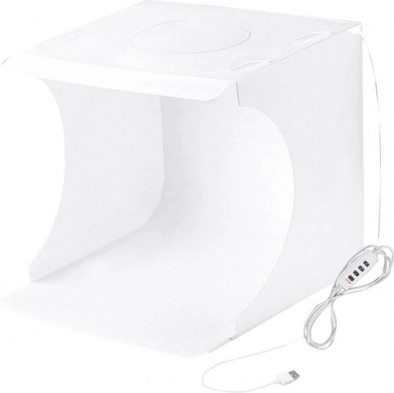 skyggefrit fototelt PULUZ 23 cm med LED-belysning
