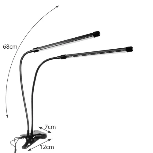 Lampe 20 LED 2 stk til plantevækst