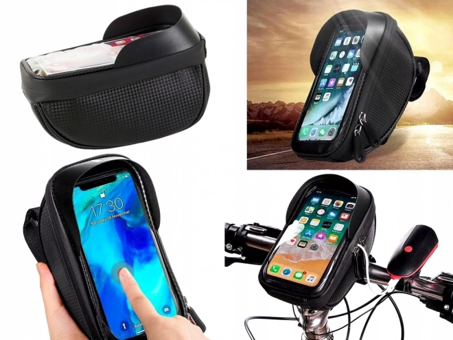 Vandtæt telefonholder til cykeltaske