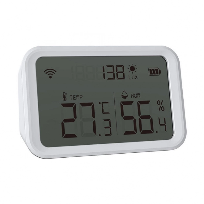 Temperatur- og fugtighedssensor med display og Wi-Fi-tilslutning