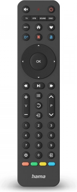 Universal fjernbetjening 4-i-1 Netflix, Prime Video