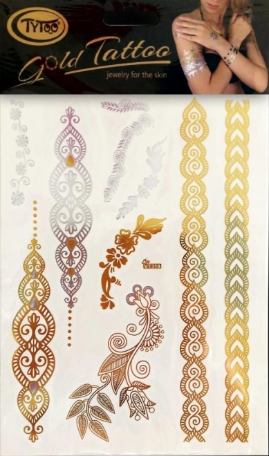 TyToo Gyldne tatoveringer - armbånd – Variant 1