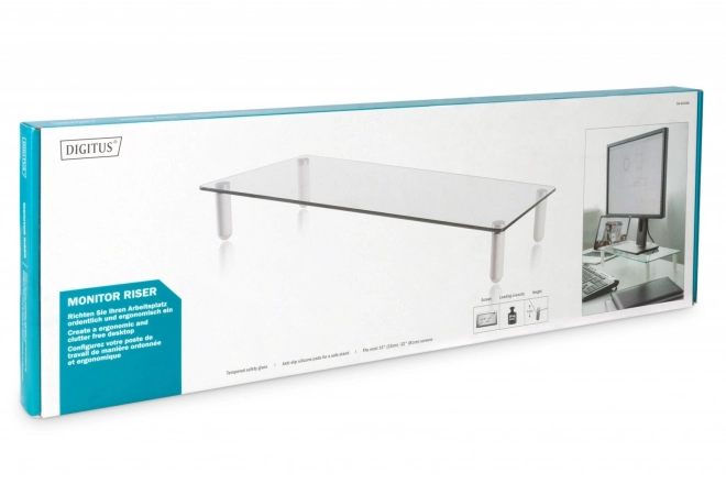Glasstativ til monitor