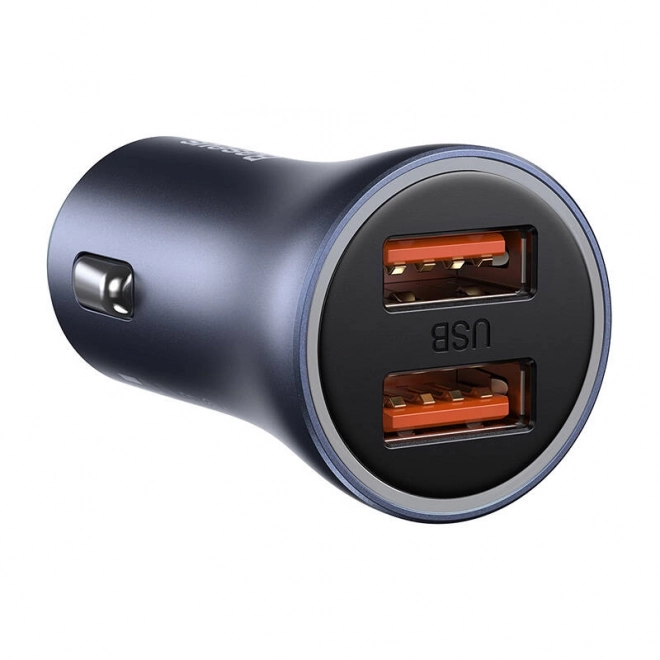 Baseus biloplader med dual USB og USB-C kabel