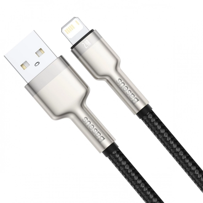 USB kabel til Lightning Baseus Cafule, 2,4A, 1m (sort)