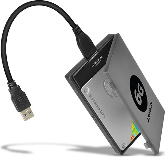 Adapter AXAGON SlimPort 6 USB 3.0 til SATA 6G for hurtig tilslutning af 2,5" SSD/HDD